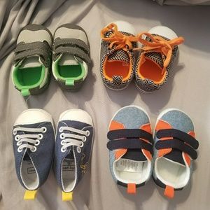 Bundle of baby boy shoes